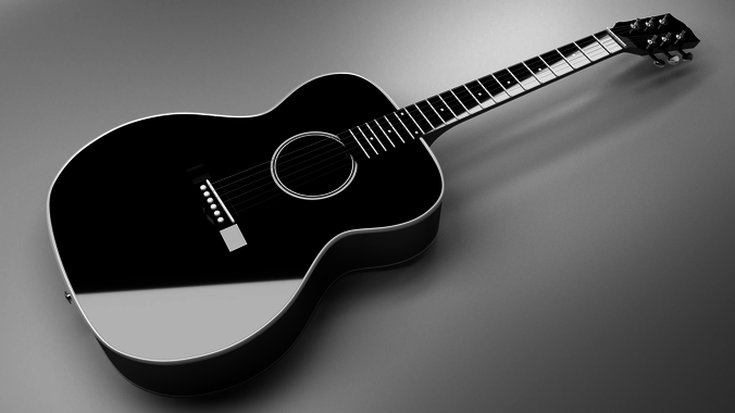 A classic Black Guitar